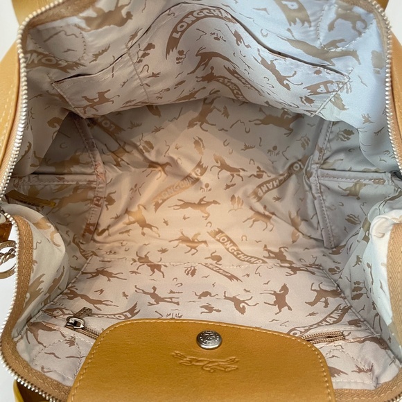 Longchamp Le Pliage Cuir Lambskin CUMIN small leather bag - Picture 13 of 16